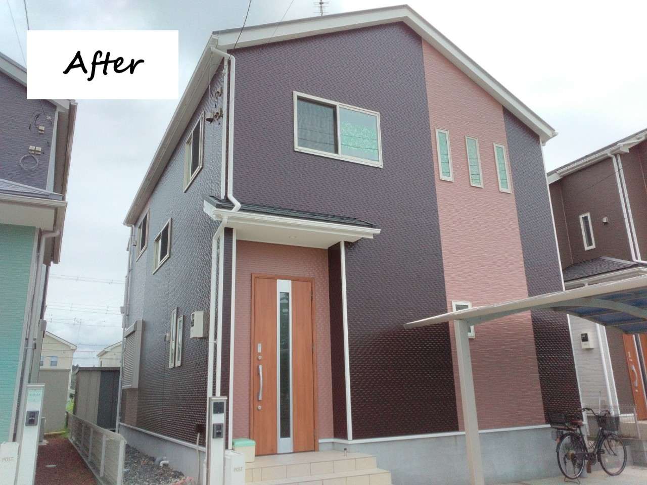 土浦市|色分けデザインでガラッとイメチェン!|K様邸